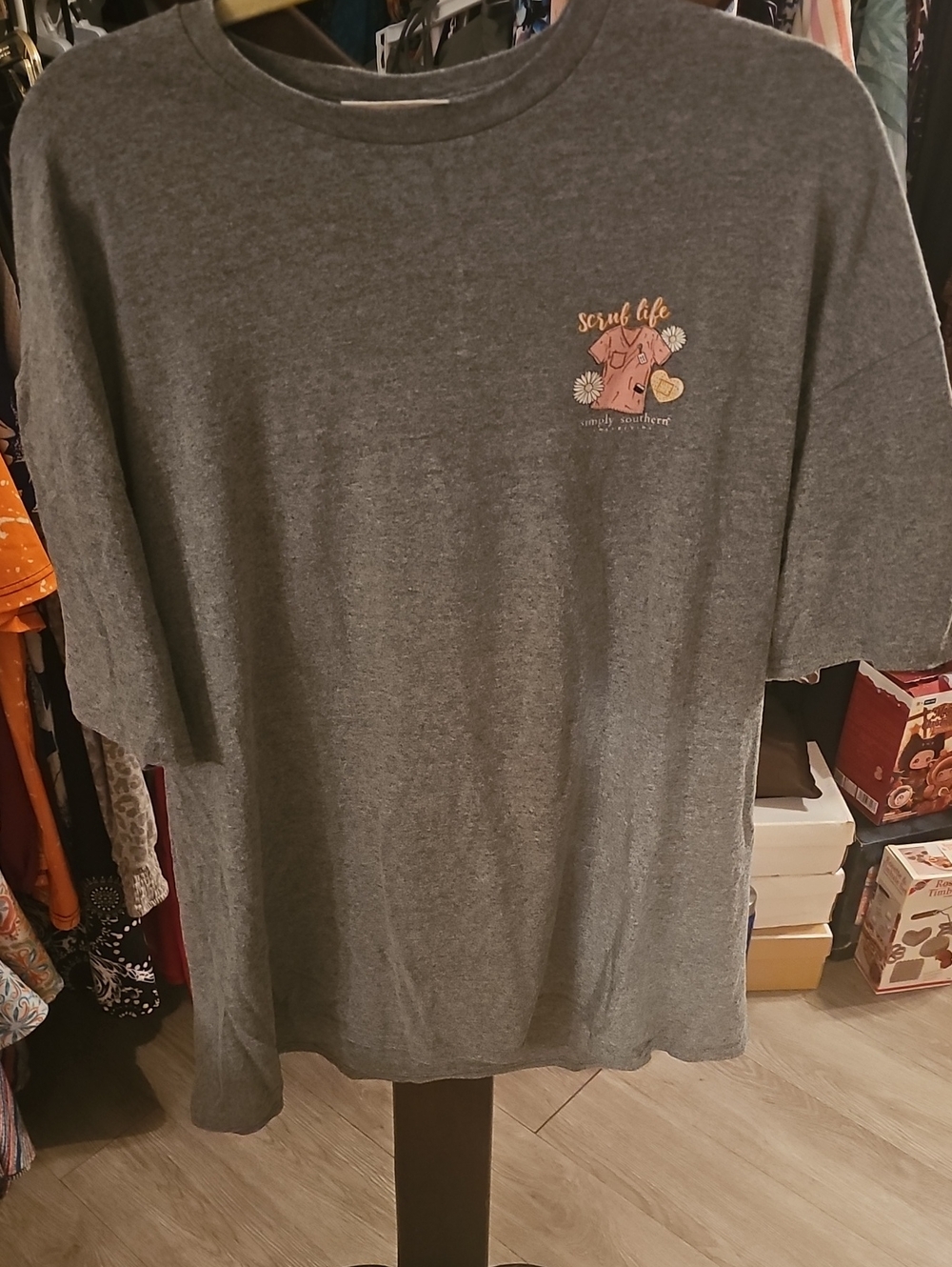 Simply Southern Gray Crewneck Tee